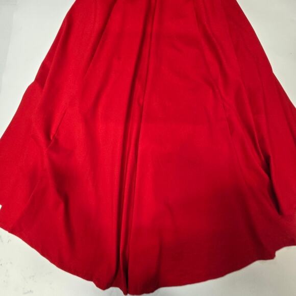 Susana Monaco Strapless Hi Low Dress in Perfect Red - Picture 8 of 12